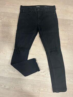 PacSun Black Skinny Ripped Jeans